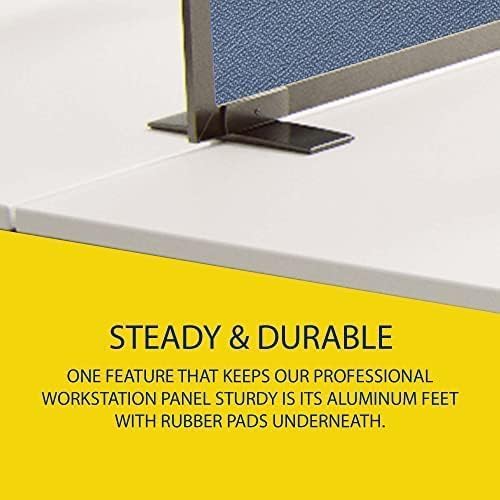 OBEX Acoustical Free Standing Privacy Screen, Cubicle Accessories Desk Privacy Panel, Desk Dividers for Office, Office Furniture Partitions Portable Sound Proof Dividers, 24" x 48", Twilight
