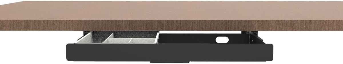 Under Desk Slide Out Pencil Drawer, Storage Organizer 15 Inch Wide, Ball-Bearing Slides, Black (8x14.4 Inch)