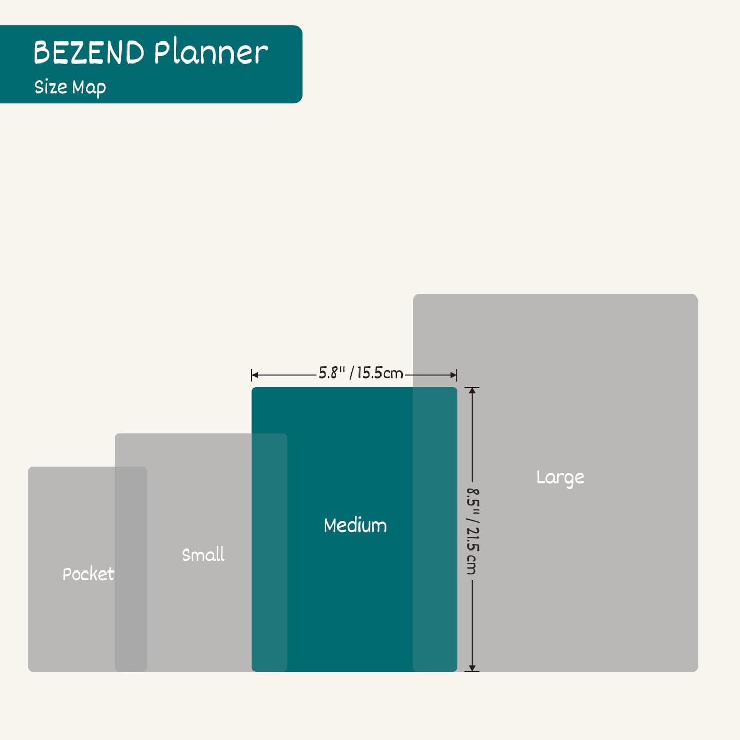 BEZEND Weekly Planner 2025-2026 with 2 Columns, 5.8" x 8.5" Academic Calendar 18 Months (Jul 25-Dec 26) Life Work Appointment Book with Monthly Tab, PU Leather Softcover Spiral - Dutch Blue