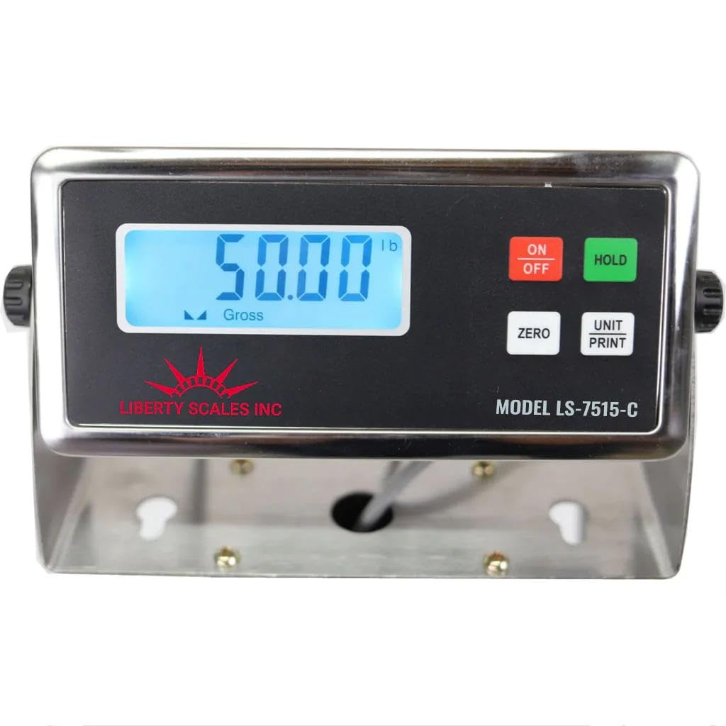 Liberty LS-920-2k Industrial Portable Floor Scale for Small Animal, Platform 50" x 20" / up to 2000 lbs (Scale System Imported)