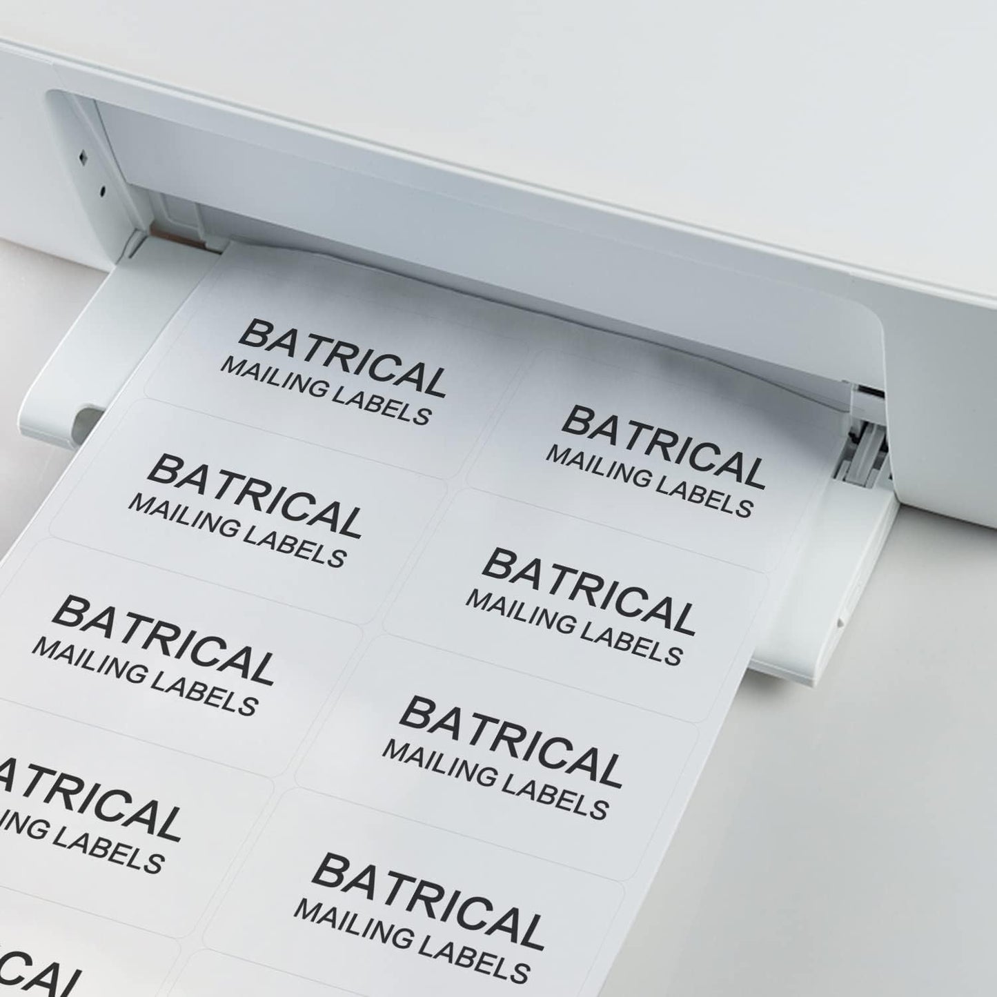 Batrical 2" x 4" Shipping Labels, 1000 Labels, Matte Finish, White, 10 per Sheet, 8.5" x 11" Sheet Size