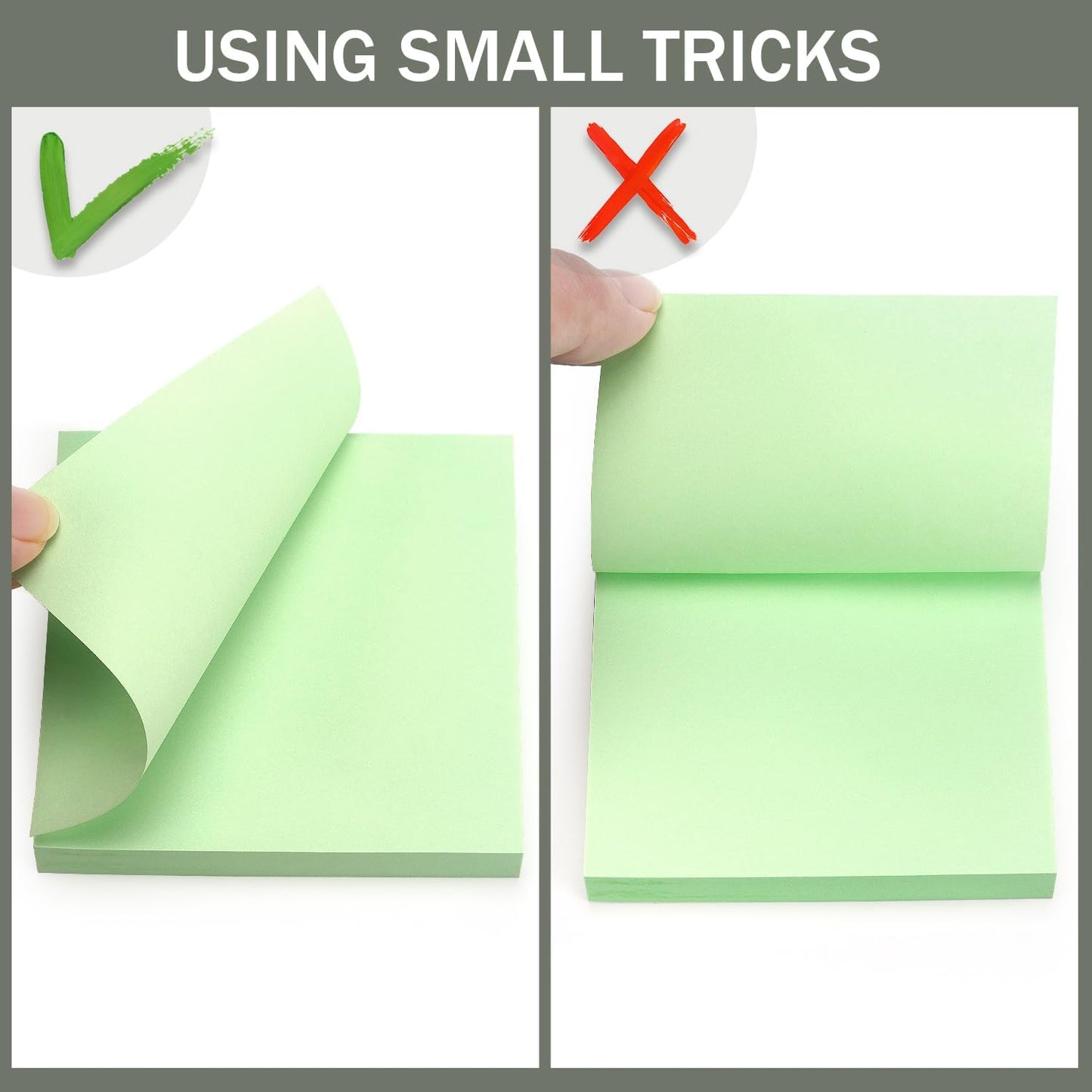 Sticky Notes 3x3 Self-Stick Notes Bright Colors Sticky Notes 4 Pads 100 Sheets/Pad (Pastel)