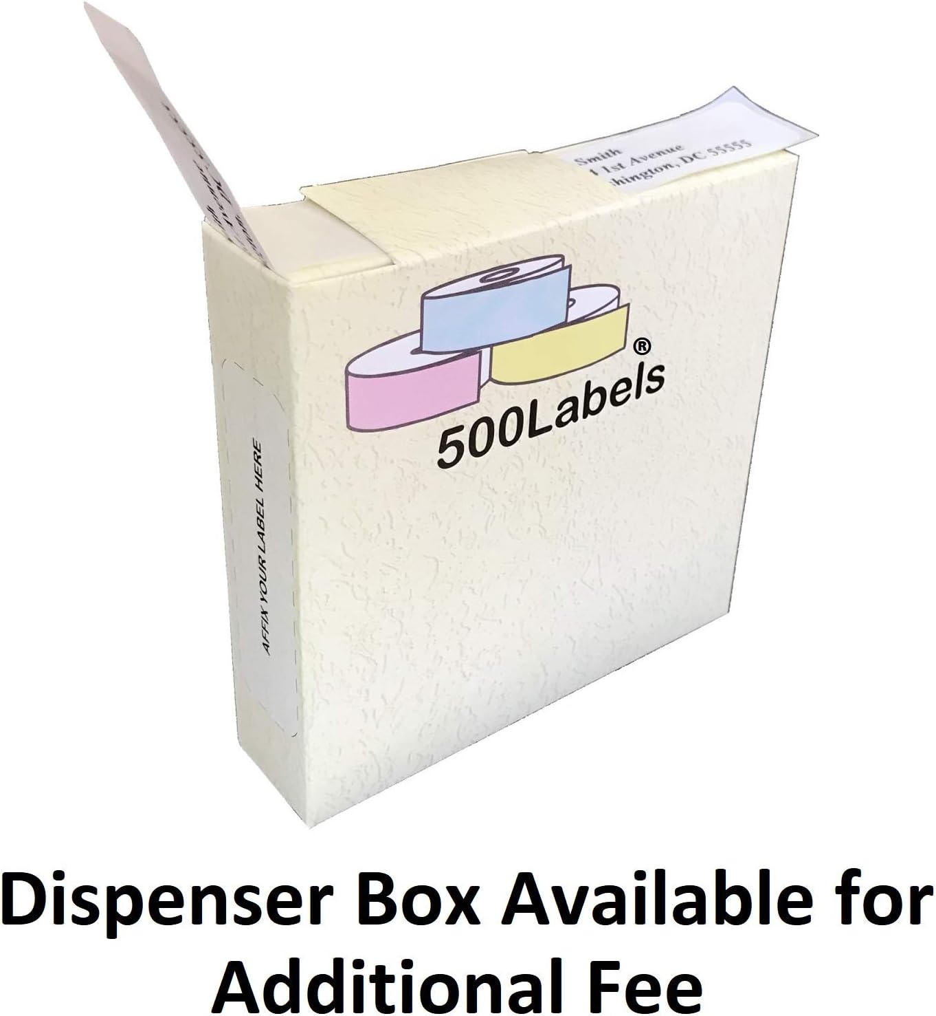 Return Address Labels - Roll of 500 Personalized Labels (Gold)
