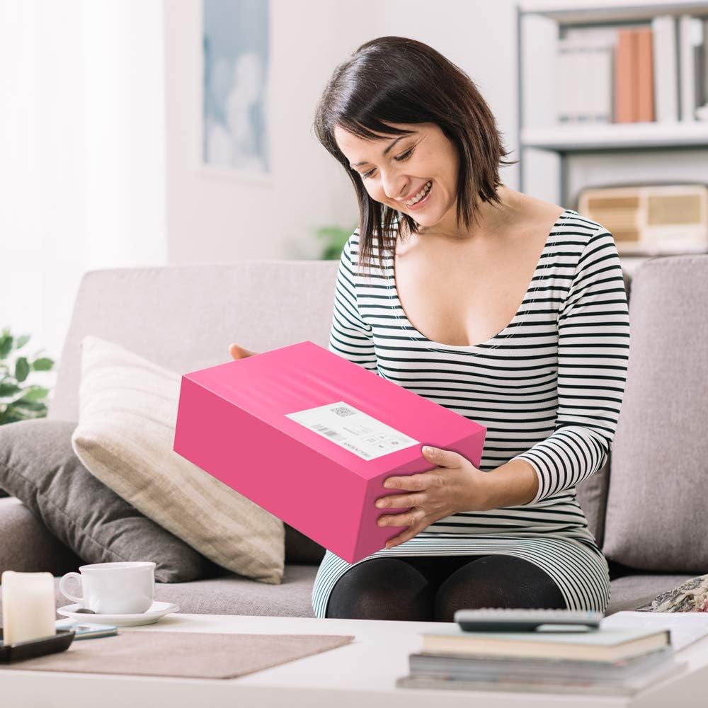 UCGOU Poly Mailers 24x24 Inch Hot Pink 50 Pack Extra Large Shipping Bags Strong Thick Mailing Envelopes Self Seal Adhesive Waterproof and Tear Proof Boutique Postal for Clothing Quilt and More