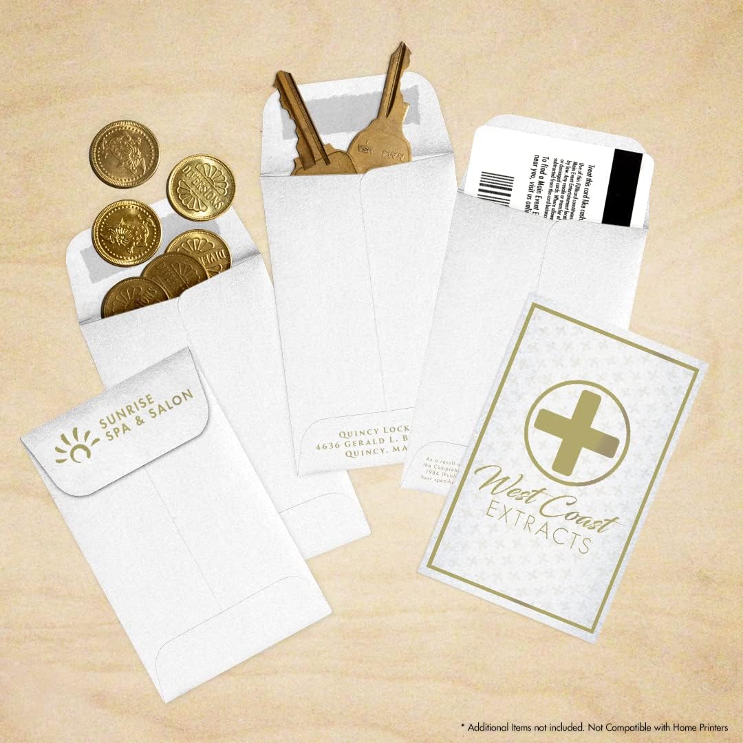 LUXPaper #1 Coin Envelopes | 2 1/4" x 3 1/2" | Crystal Metallic | 80lb. Text | 50 Qty