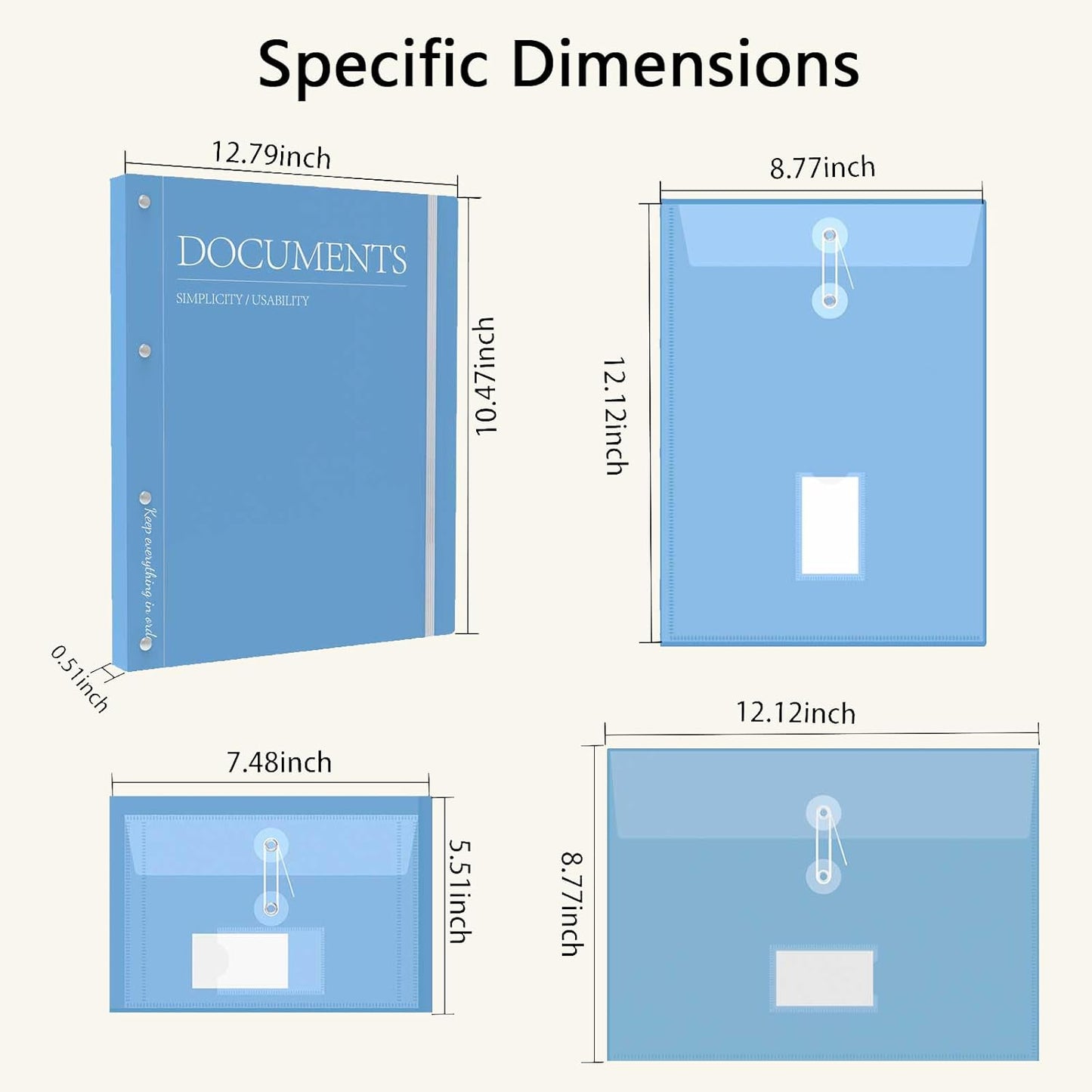 The Family Life Binder: an Expanding Accordion File Organizer with 12 Pockets for Passports, Certificates & Social Security Cards | Acid-Free, Rip-Proof Document Holder for Home, Office, School