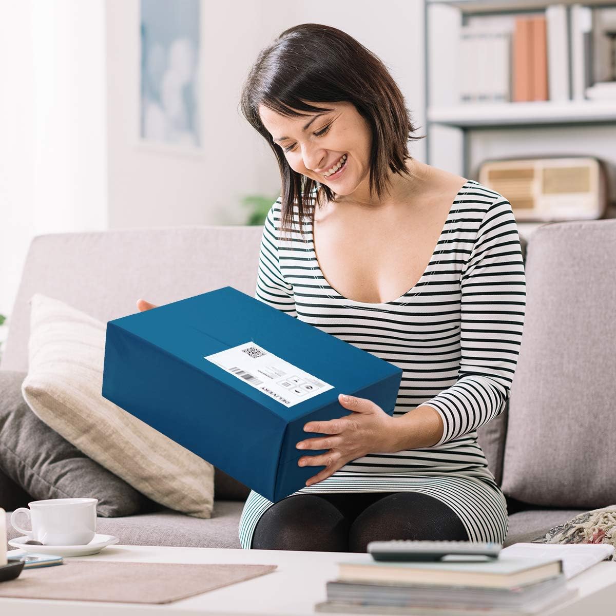 UCGOU Poly Mailers 24x24 Inch Navy Blue 50 Pack Extra Large Shipping Bags Strong Thick Mailing Envelopes Self Seal Adhesive Waterproof and Tear Proof Boutique Postal for Clothing,Quilt and More