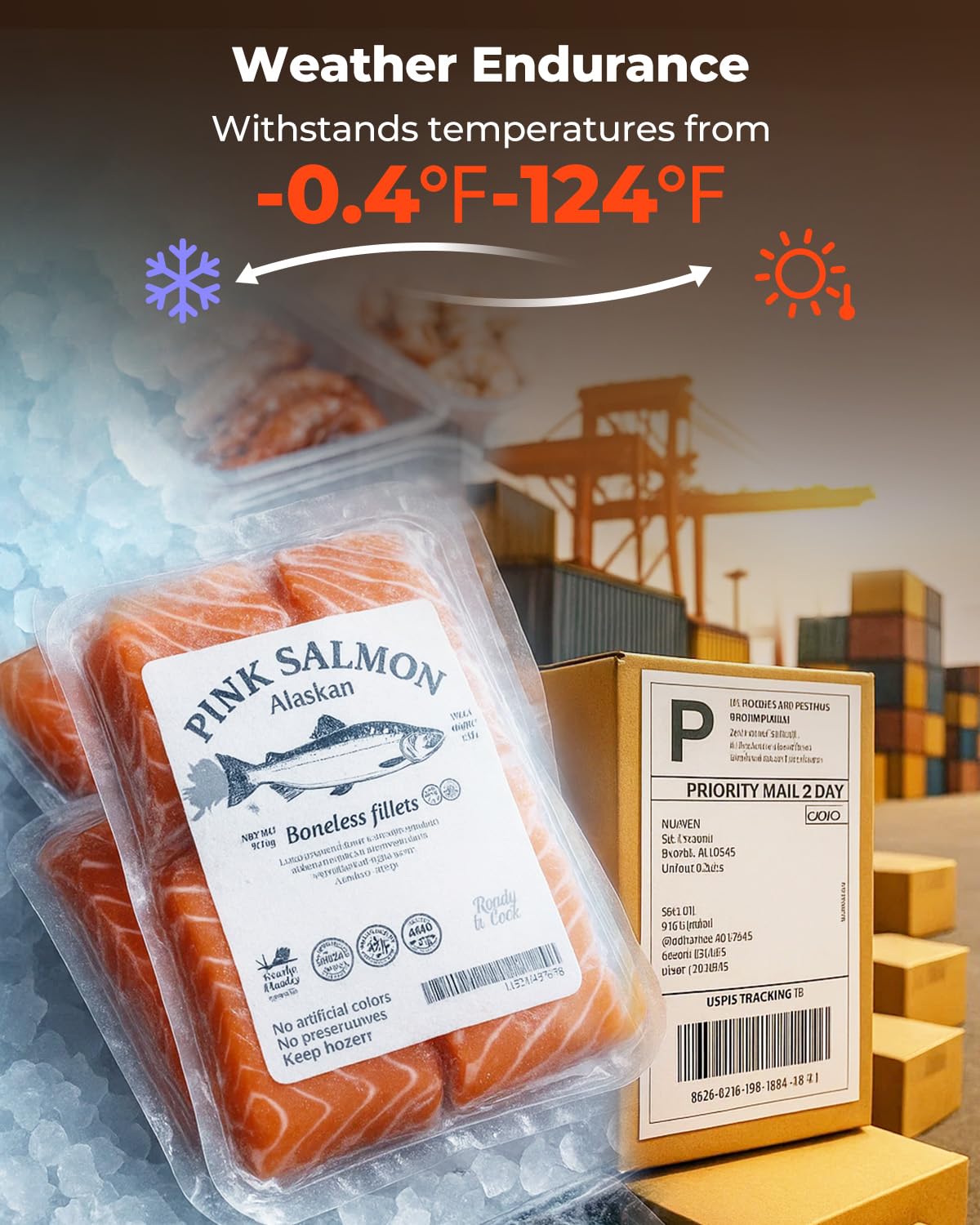 MUNBYN 4"x6" Direct Thermal Shipping Labels, Durable Waterproof, Oil-Proof, Scratch-Proof, Alcohol-Resistant, Tear-Resistant Label Paper for Thermal Printers, Packages, and Logistics, 380 Sheets/Roll