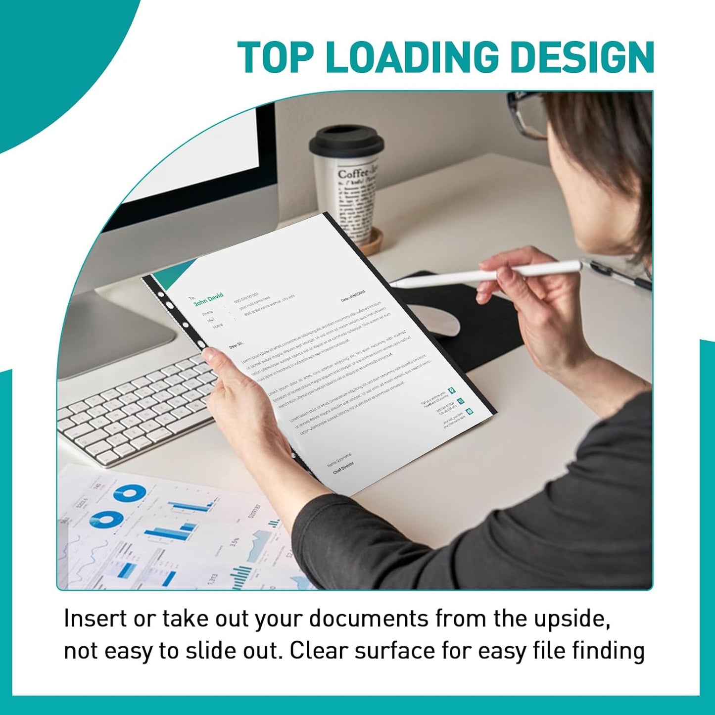 Sheet Protectors, PANDRI 600 Pack Color Heavy Duty Plastic Page Protectors Sheet Reinforced 11-Hole Fit for 3 Ring Binder Fits Standard 8.5 x 11 Paper, 9.25 x 11.25 Top Loaded, Excluding Acid