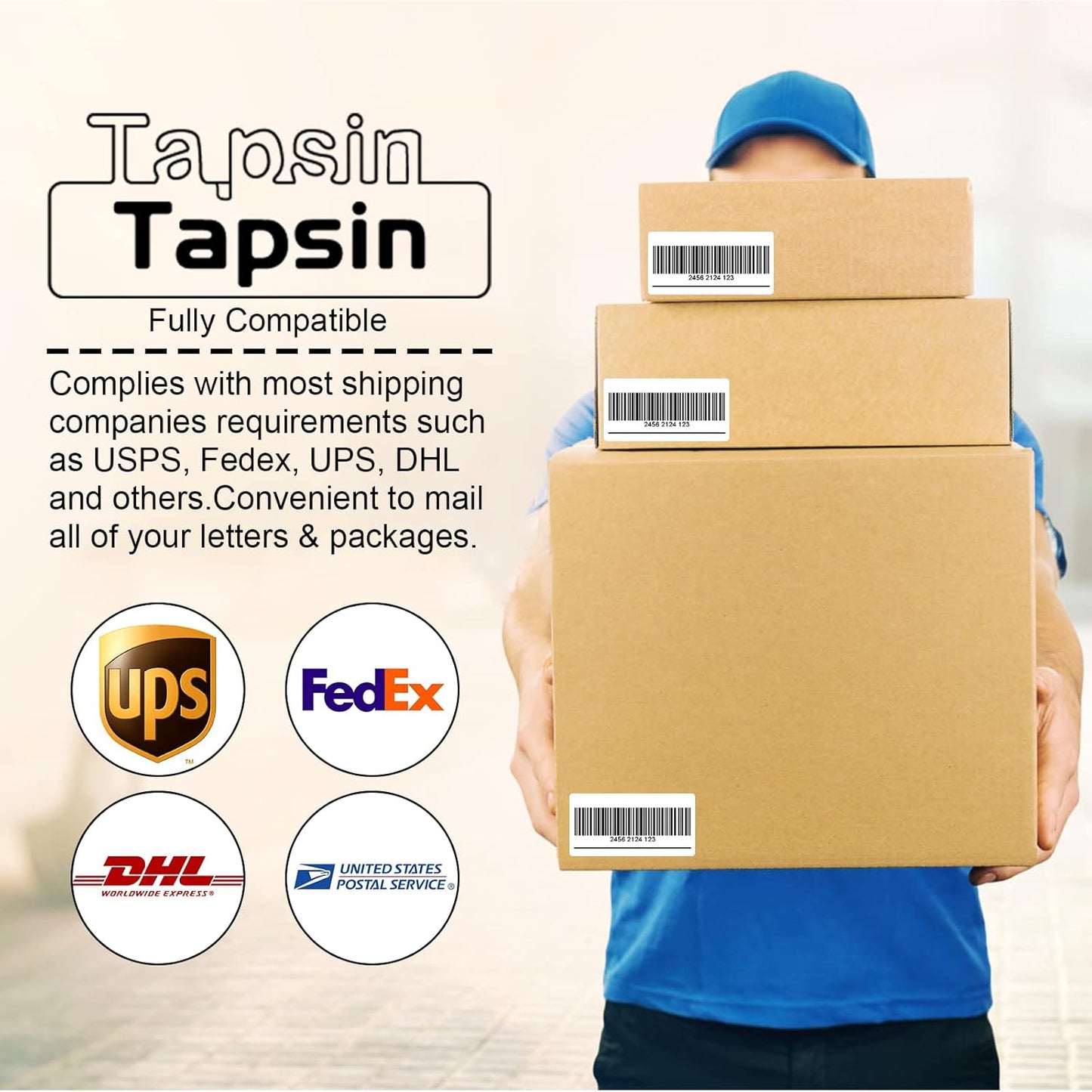 1000 2" x 4" Laser/Ink Jet Shipping Labels, 100 Sheets (10 Labels per Sheet), Compatible with Template 5163, 8163, 5137, 5263, 5523, 5963, 6427, 6528, 8463, 18163