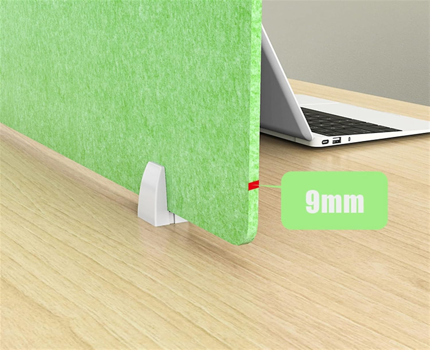Icegrey Acoustic Desk Divider Privacy Panel Removable Sound Absorbing Desk Partition Board with 2 Clips for Student Call Centers Offices Braries Classrooms Library, Green, 35.1x11.7