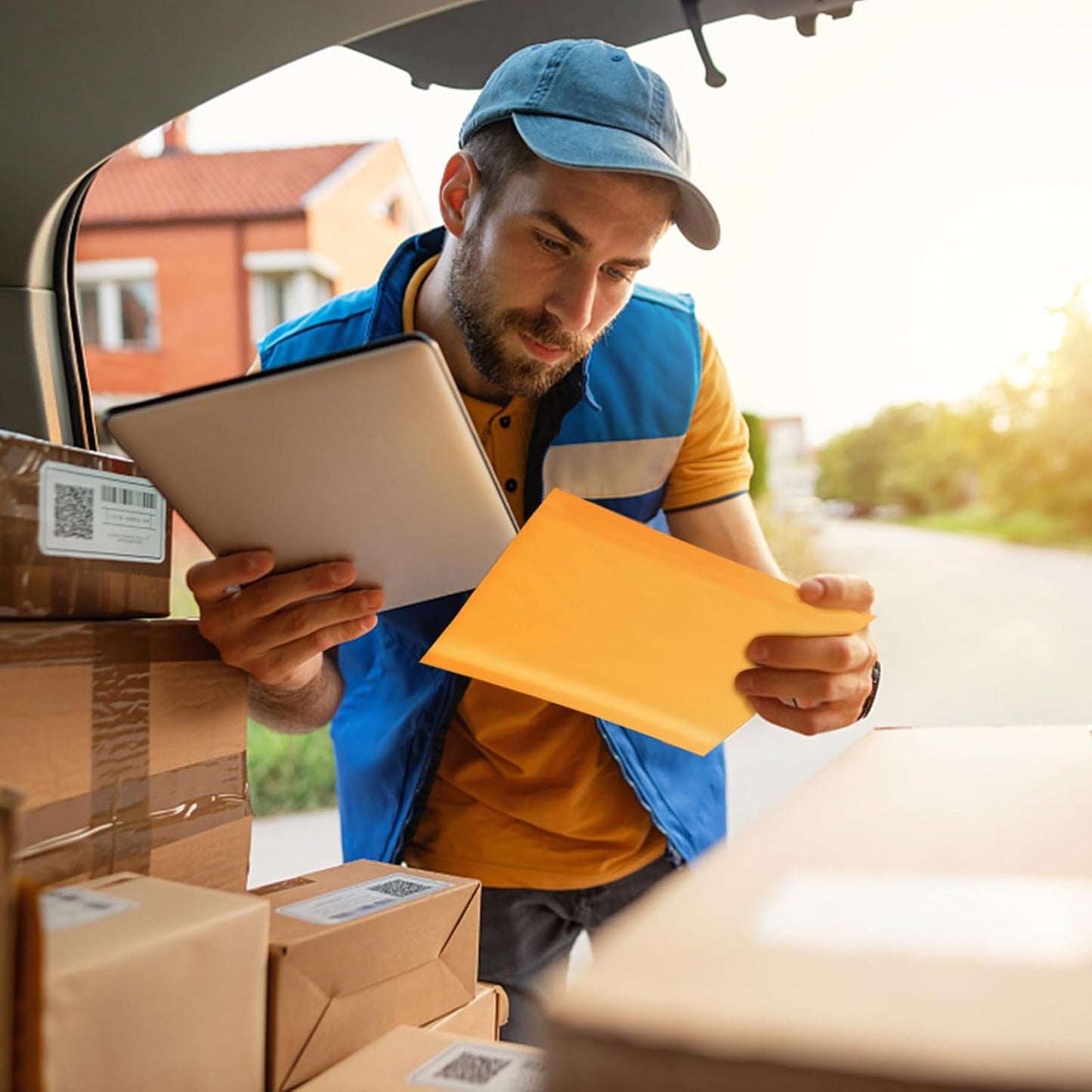 Kraft Bubble Mailers 8.5x11inch 50Pack Yellow Self-Seal Padded Envelopes Bubble Opaque Padded Mailers Shipping Bags for Small Businesses to Package and Mail Jewelry Cosmetics, Electronic Products