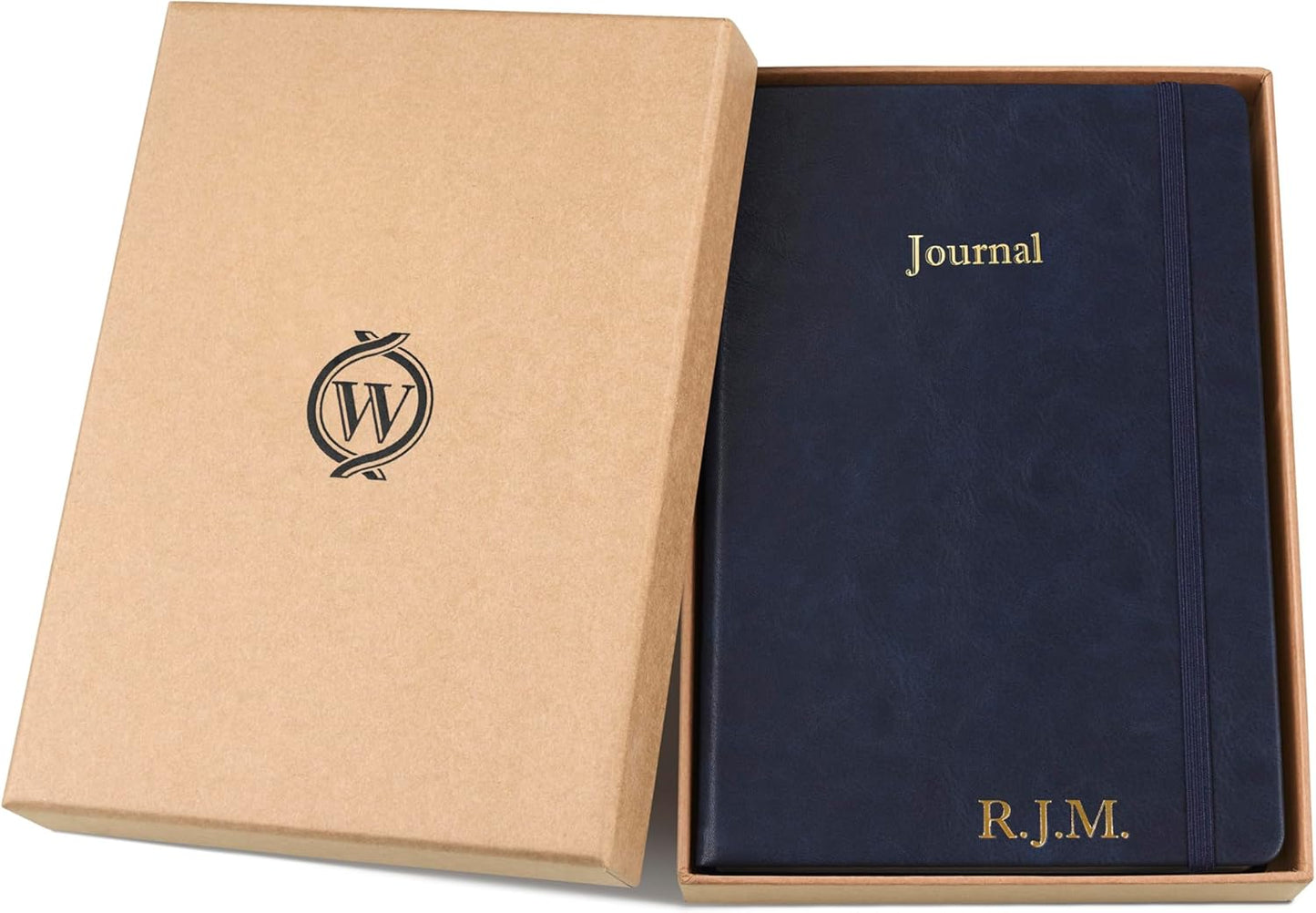 Wykeham's Executive 2026 Undated Daily Journal Planner – US Format – Customization Available (Personalized Royal Blue, 8.5"×5.5" - Undated)