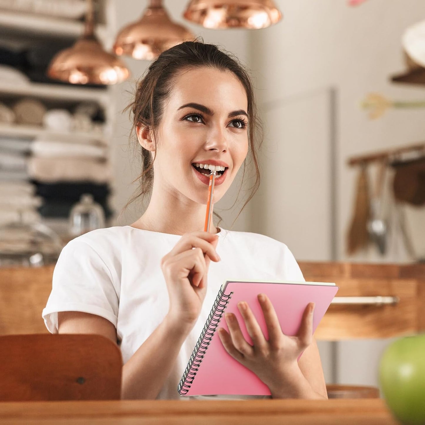 Yahenda Spiral Notebook Bulk A5 Journal Lined 8.3'' x 5.5'' Writing Composition Paper Small Notepad Subject Notebook for Students Office Business Back to School Supplies(Pink,18 Pcs)