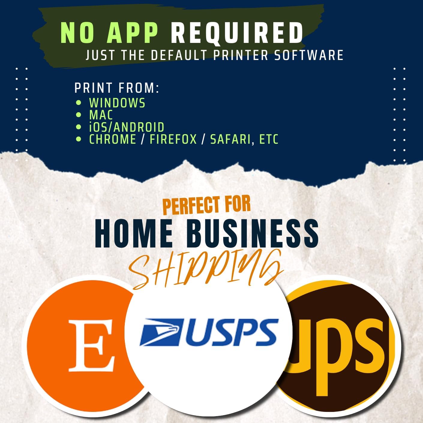 JETZAP Pre-Cut 4x6 Shipping Labels | Work on Most Inkjet and Laser Printers | Just Load & Print | USPS UPS FedEx for Home Printers | 800 Pack