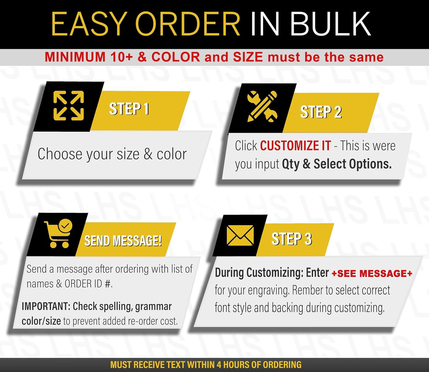 Engraved Door Signs for Office Personalized Black Plastic Door Plaque Gold Letters - Made in USA 2x6 B3