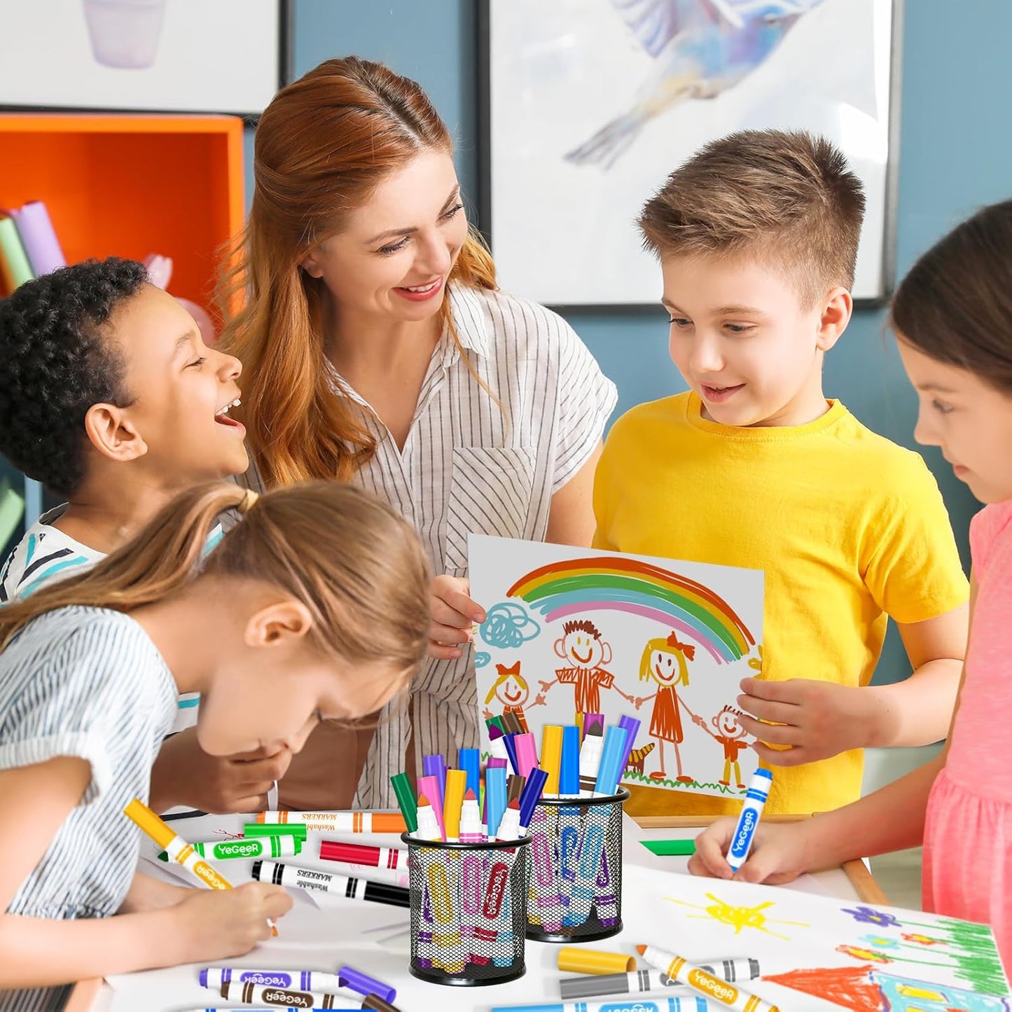 288 Count Washable Markers Bulk – 12 Assorted Colors, Broad Tip Markers for Kids, Teachers, and Classroom Supplies, Perfect for Art and Coloring.