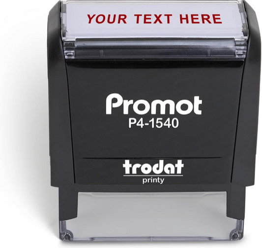 Promot Self-Inking 1 Line Custom Stamp – Personalized Name and Address Stamp for Office, Teachers, and Business Use