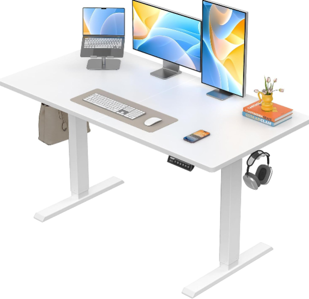 ErGear Electric Standing Desk 48×24 – Height Adjustable Sit-Stand Desk with 4 Memory Presets for a Modern Home Office