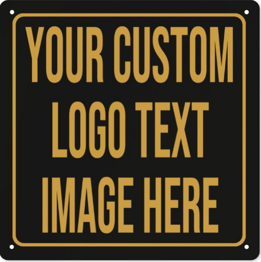 Custom Metal Signs 12x12 Inch – Personalized Wall Signs for Home, Office, Bar, and Outdoor Use