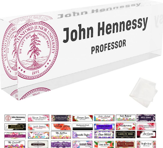 Personalized Desk Name Plate Review: Custom Acrylic Office Nameplate with Logo for Professional Workspaces