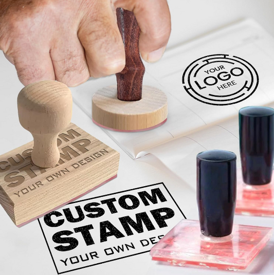 XRLSG Custom Rubber Stamp – Personalized Logo and Text Stamps for Business Branding and Creative Projects