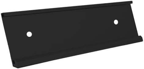 Executive Wall Nameplate Sign Holder Black Aluminum Fits 2x12 Plastic Office Door Name Plate or Cubicle Option| Made in USA