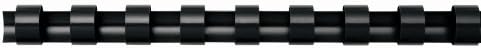 Fellowes Plastic Binding Comb 3/8" Black, 100Pack (Pack of 2)