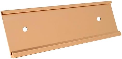 Executive Wall Nameplate Sign Holder Rose Gold Aluminum Fits 2x8 Plastic Office Door Name Plate or Cubicle Option| Made in USA