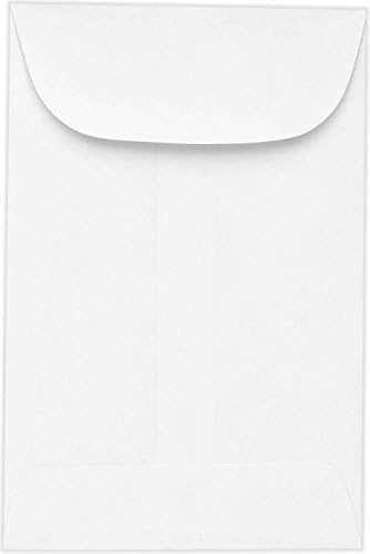 LUXPaper #3 Coin Envelopes | 2 1/2" x 4 1/4" | Bright White | 24lb. Text | 50 Qty