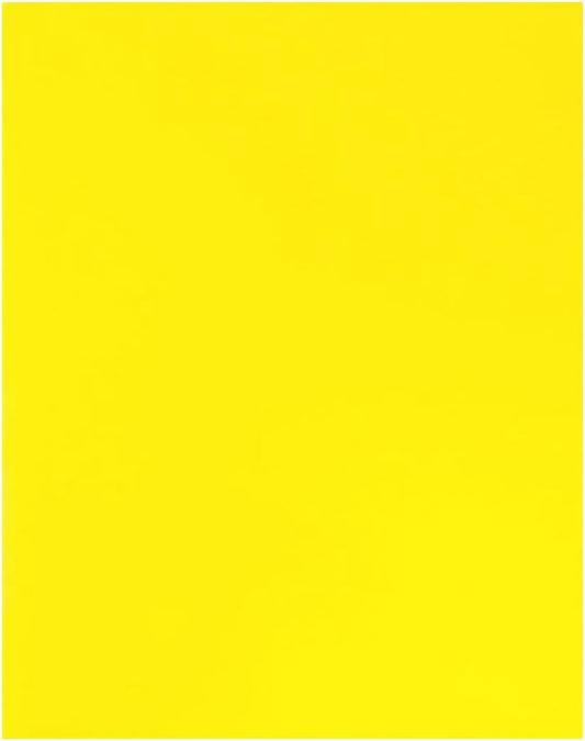JAM PAPER Custom Printed Semi-Gloss Folders with Round Corner Pockets - Personalized Logo & Text - 12pt C1S - Yellow - 250/Pack