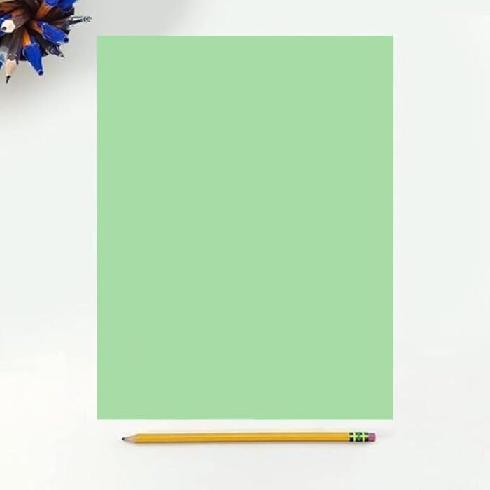 Colored Copy Paper, 20 LB (75 GSM) 8.5 X 11, 500 Sheets (Green)