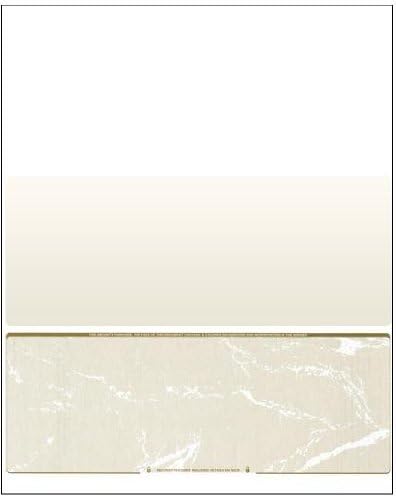Compuchecks 2500 Blank Check On Bottom Stock Paper Compatible with QuickBooks and Versa Check (Gold Marble) Print Easy Your Secure Computer Laser Checks for Business Payroll Or Personal Use
