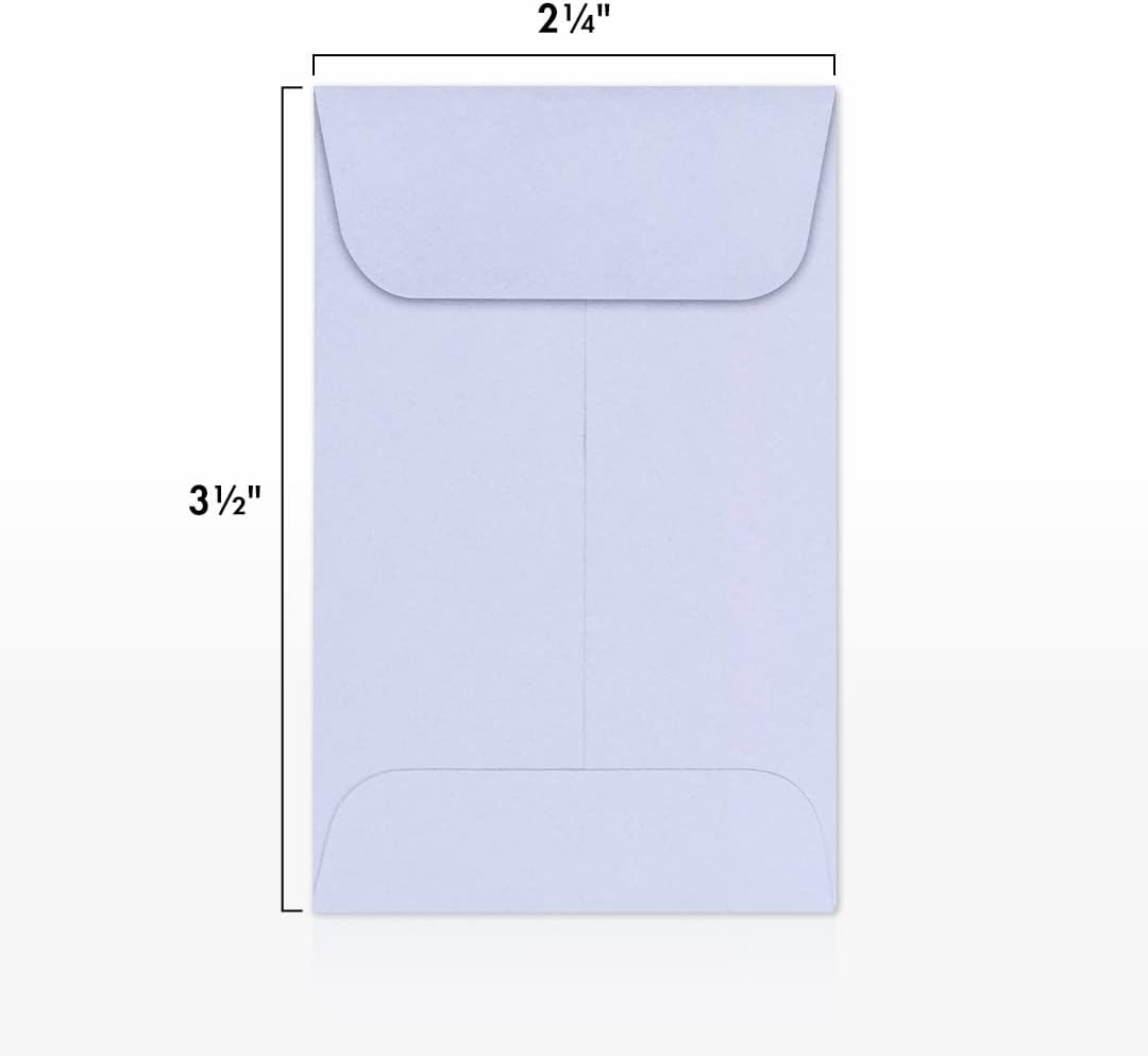 LUXPaper #1 Coin Envelopes | 2 1/4" x 3 1/2" | Lilac Purple | 80lb. Text | 50 Qty