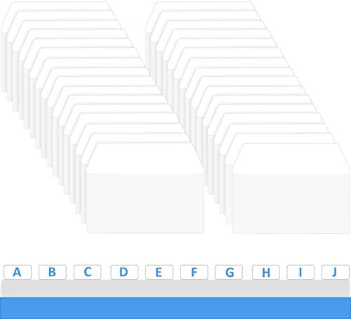 Zonon 400 Pieces Tabs 2 Inch Sticky Index Tabs, Writable and Repositionable File Labels Flags White Page Pop up Markers Labels for Reading Notes, Books and Classify Files