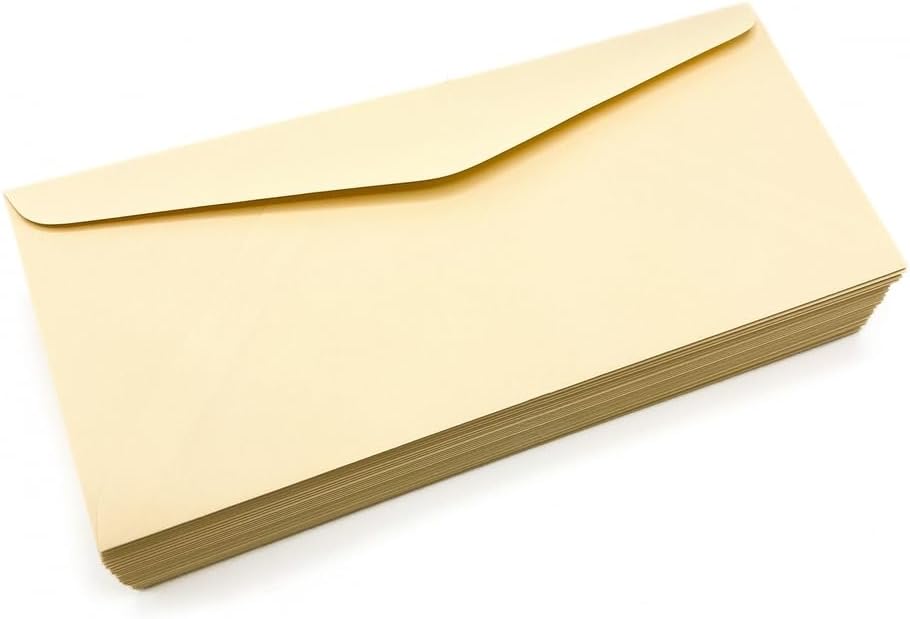 Limited Papers (TM) No. 10 Regular Standard Mailing Envelope - Pastel - Soft - 24 Pound (4.8 inch x 9.5 inch) - Announcement, Invoices, Checks, Letters, Contracts, Business Envelopes (Ivory, 100)