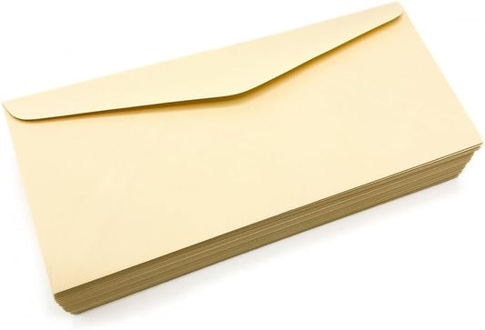 Limited Papers (TM) No. 10 Regular Standard Mailing Envelope - Pastel - Soft - 24 Pound (4.8 inch x 9.5 inch) - Announcement, Invoices, Checks, Letters, Contracts, Business Envelopes (Ivory, 1000)