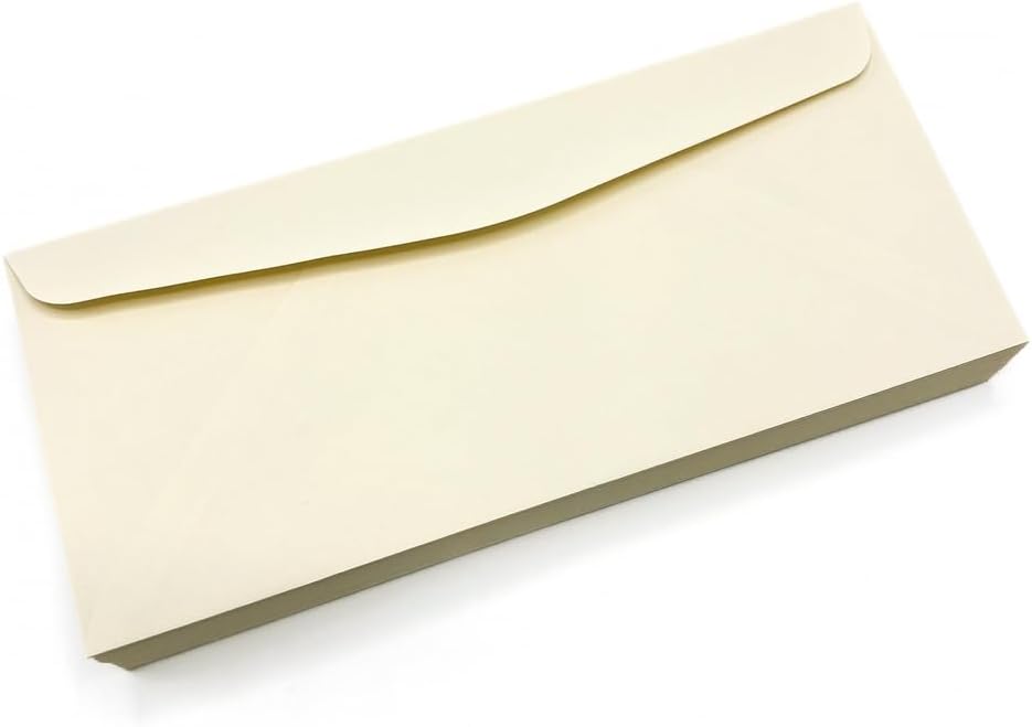 Limited Papers (TM) No. 10 Regular Standard Mailing Envelope - Pastel - Soft - 24 Pound (4.8 inch x 9.5 inch) - Announcement, Invoices, Checks, Letters, Contracts, Business Envelopes (Cream, 2500)