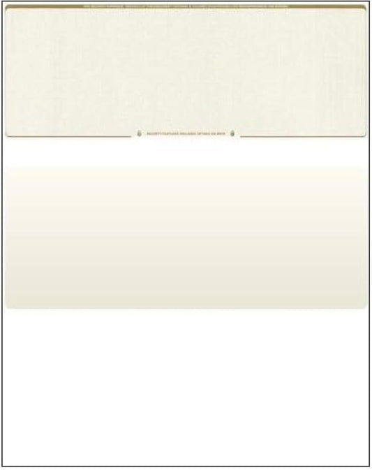 Compuchecks Top Blank Check Paper - 100 Pack, Quick-Books & Laser Printer Compatible - Security Business Checks with Voucher - 8.5" x 11" Gold Diamond
