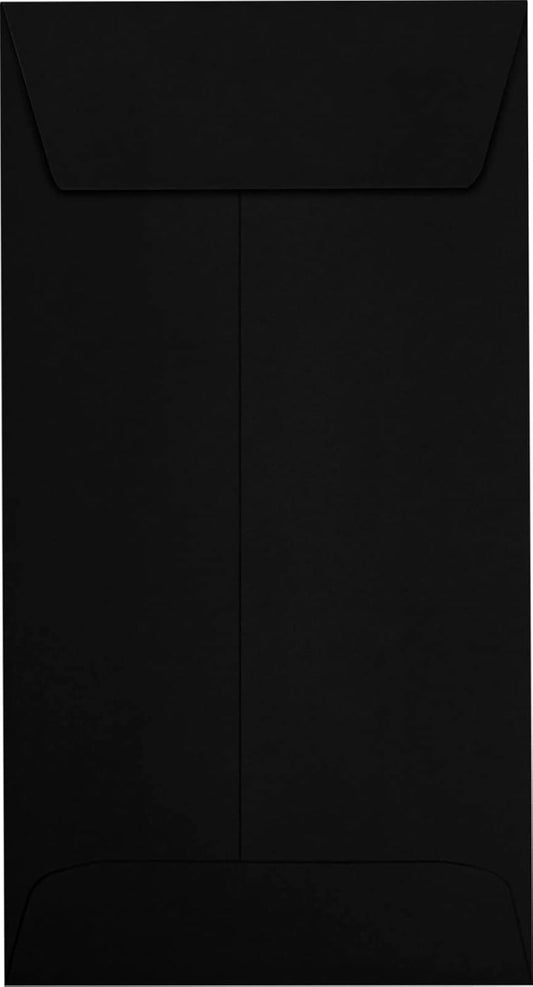LUXPaper #7 Coin Envelopes | Peel & Press | 3 1/2" x 6 1/2" | Midnight Black | 80lb. Text | 500 Qty