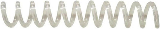 TruBind 6mm (1/4 in.) Spiral Binding Coils for Reports, Presentations and Proposals | 4:1 Pitch | 12 in. Length | Clear | 30 Sheets Binding Capacity | 100 Pack