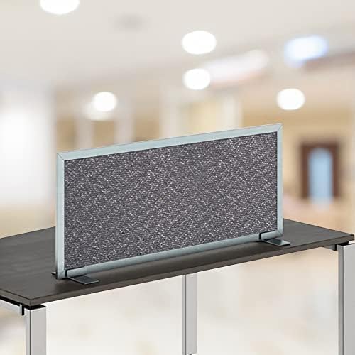 OBEX Acoustical Free Standing Privacy Screen, Cubicle Accessories Desk Privacy Panel, Desk Dividers for Office, Office Furniture Partitions Portable Sound Proof Dividers, 12" x 42", Graphite