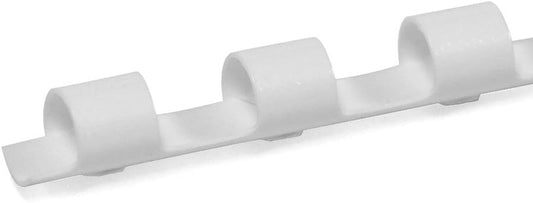 TruBind 6mm (1/4 in.) Comb Binding Spines | 11 in. Length for Letter Size or Smaller Projects | Standard 19-Ring Rectangular Holes | White | 25 Sheet Binding Capacity | 100 Pack