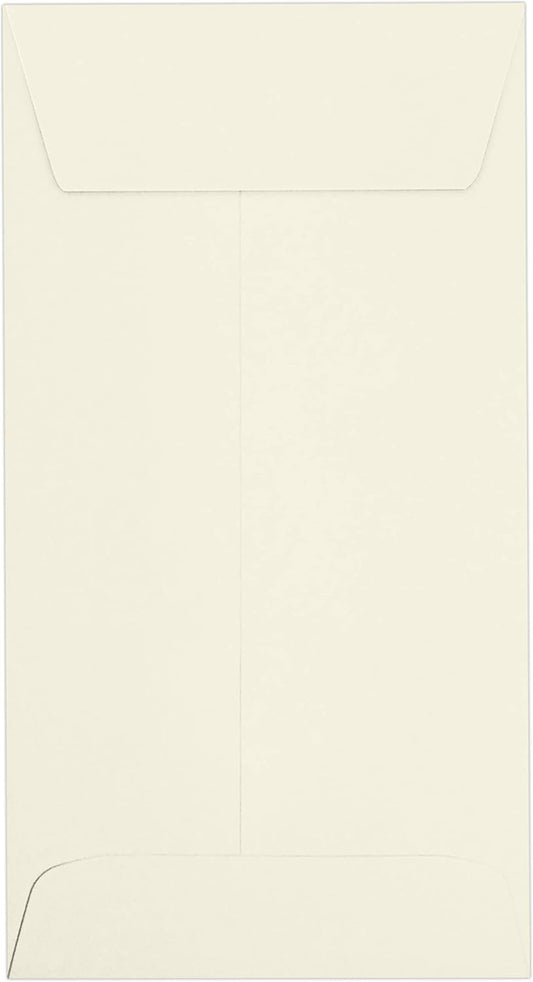 LUXPaper #7 Coin Envelopes | Peel & Press | 3 1/2" x 6 1/2" | Natural | 70lb. Text | 250 Qty