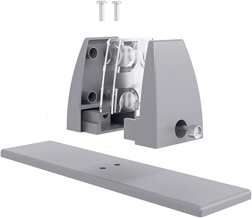 Freestanding Acoustic Desk Divider with Mount | Eco-Friendly Privacy Screen Panel | Noise Reducing Desk Partition | Tackboard Option & Easy to Install | Made from Recycled Plastic | White - 18" X 23"