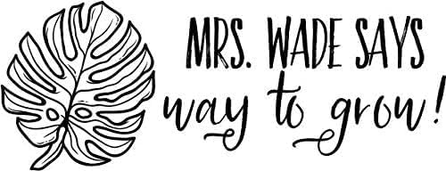 Custom Self-Inking Stamps | 49 Designs | Fun Teacher Phrases | Grading Made Easy | Classroom, Library and Book Stamps (Way to Grow, Xtra Wide)