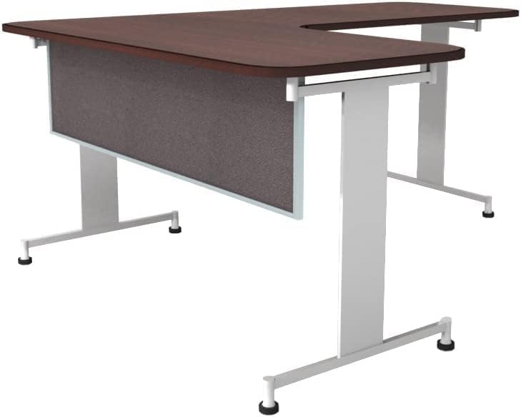 OBEX Acoustic Table Mounted Modesty Desk Privacy & Sound Absorbing Panel for Office Cubicles, 18" x 72", Slate