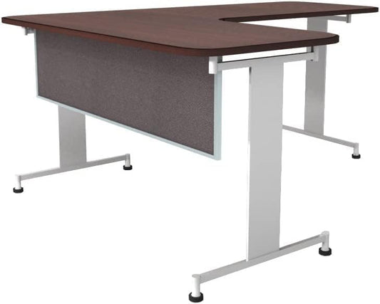OBEX Acoustic Table Mounted Modesty Desk Privacy & Sound Absorbing Panel for Office Cubicles, 24" x 60", Slate