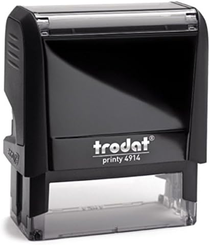 Holmes Stamp & Sign Custom Rectangle Logo Return Address Stamp - Self-Inking Stamper - Rubber Personalized Business Stamp - 2.5" x 0.1"
