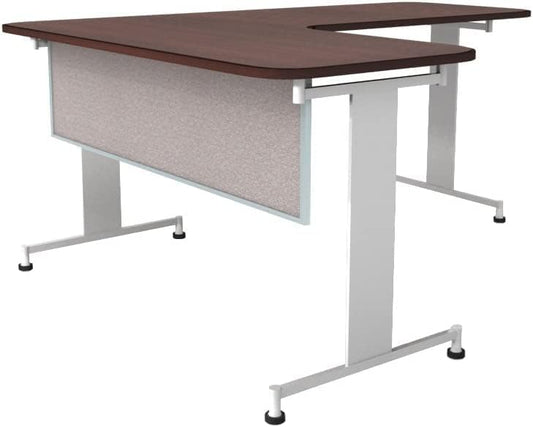 OBEX Acoustic Table Mounted Modesty Desk Privacy & Sound Absorbing Panel for Office Cubicles, 12" x 72", Overcast